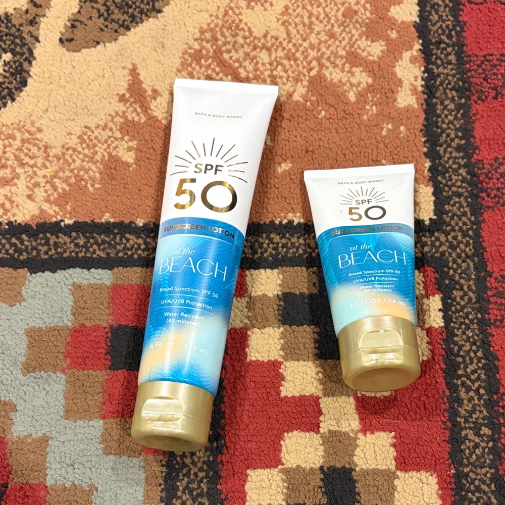 Bath and Body Works sunscreen lotion firm price